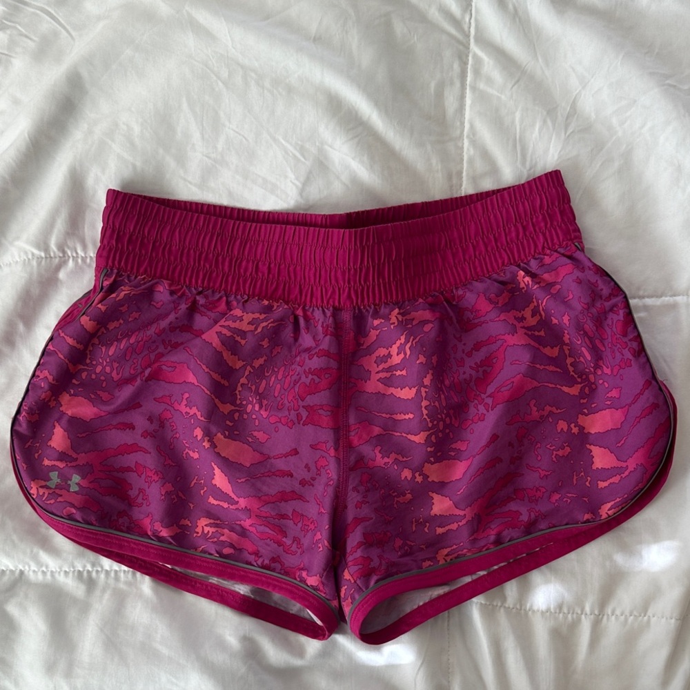 Under Armour Women's Athletic Shorts - Pink and Purple